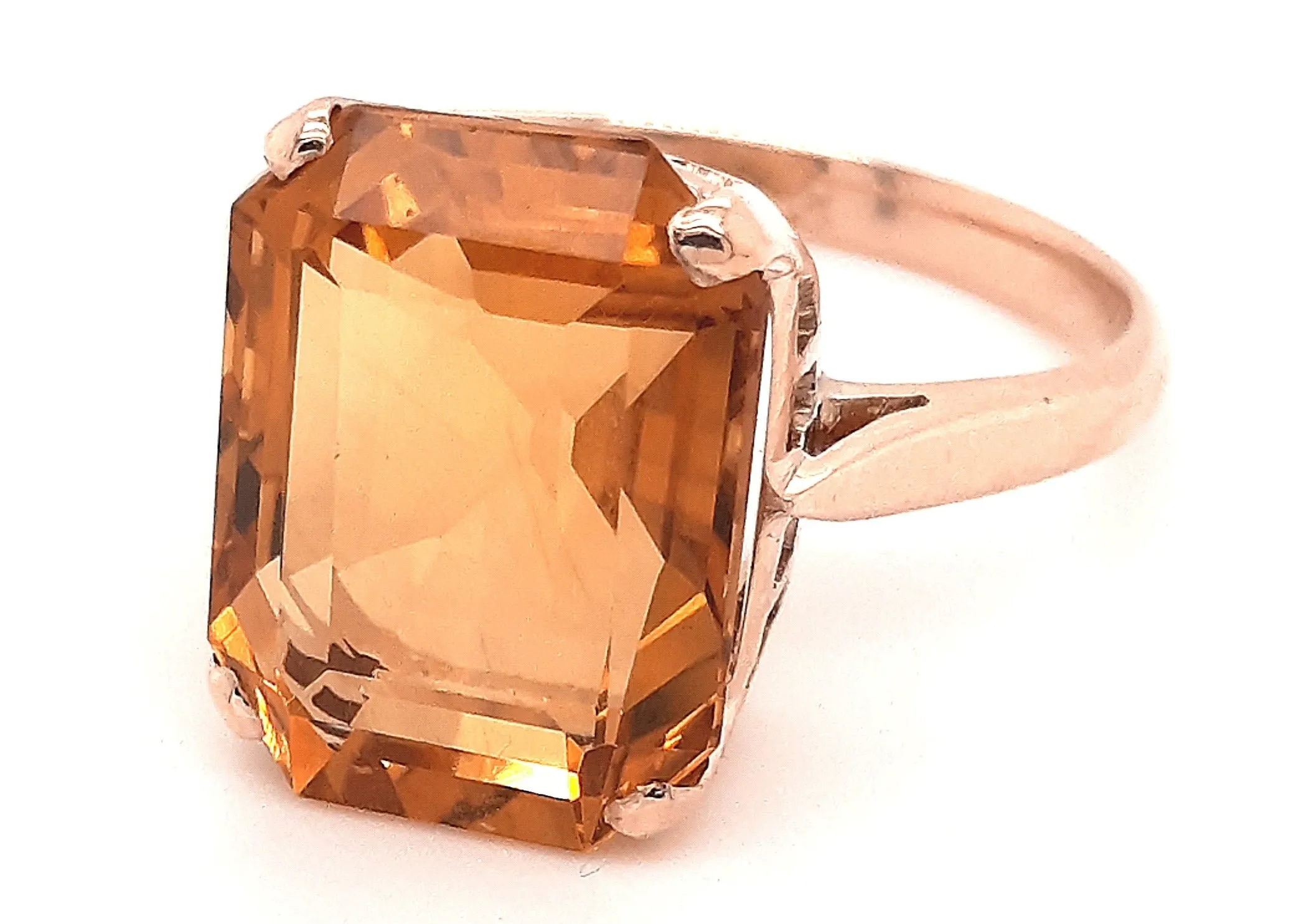 Citrine 9ct Yellow Gold Ring