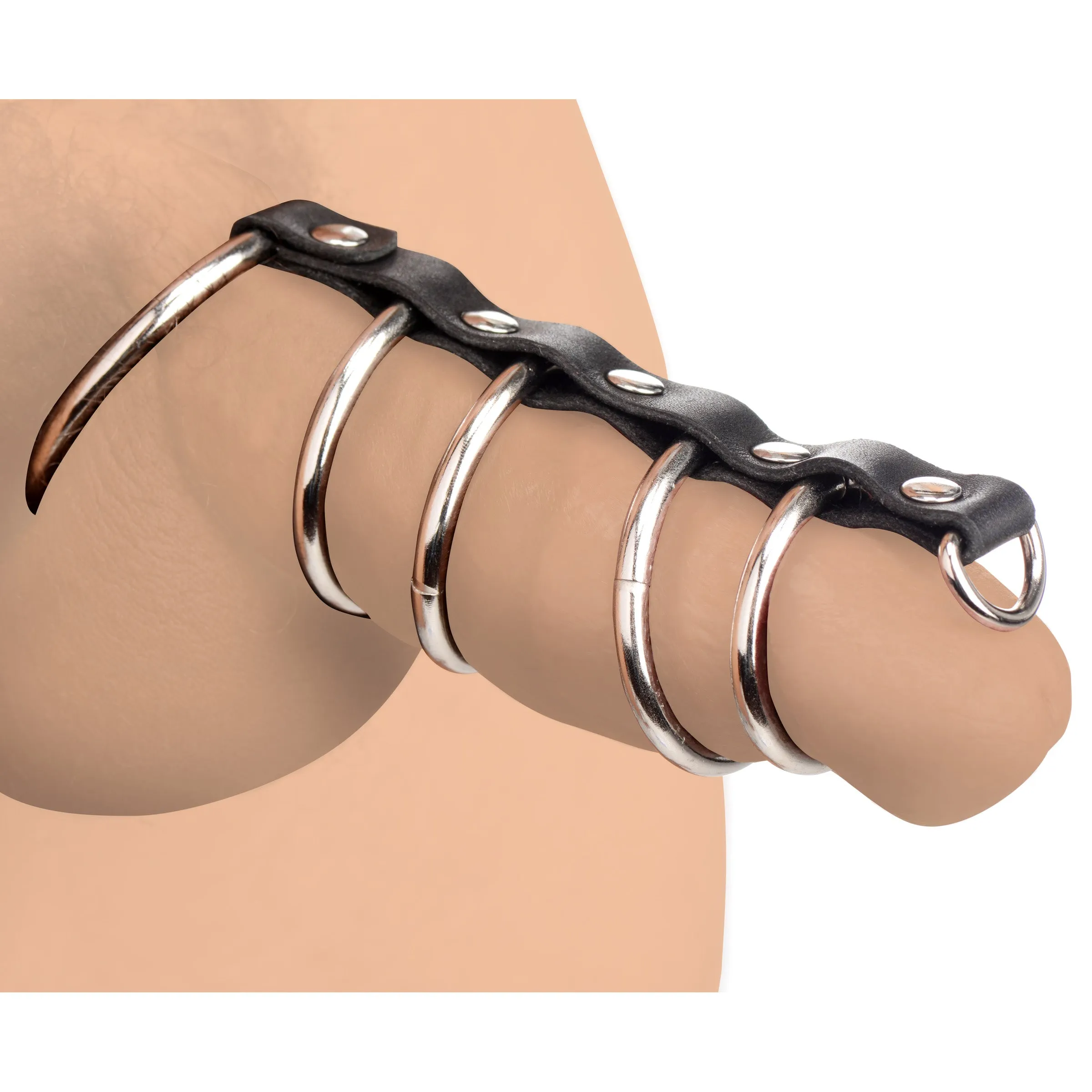 Snakecharmer Gates of Hell Cock Cage with D-Ring: Adjustable Gear