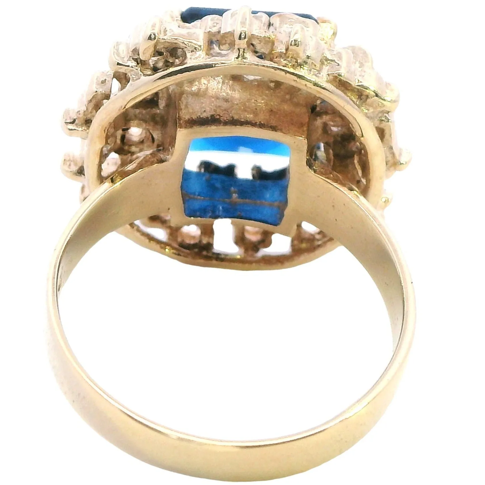 Discover Timeless Elegance: 9ct Yellow Gold Synthetic Spinel Ring