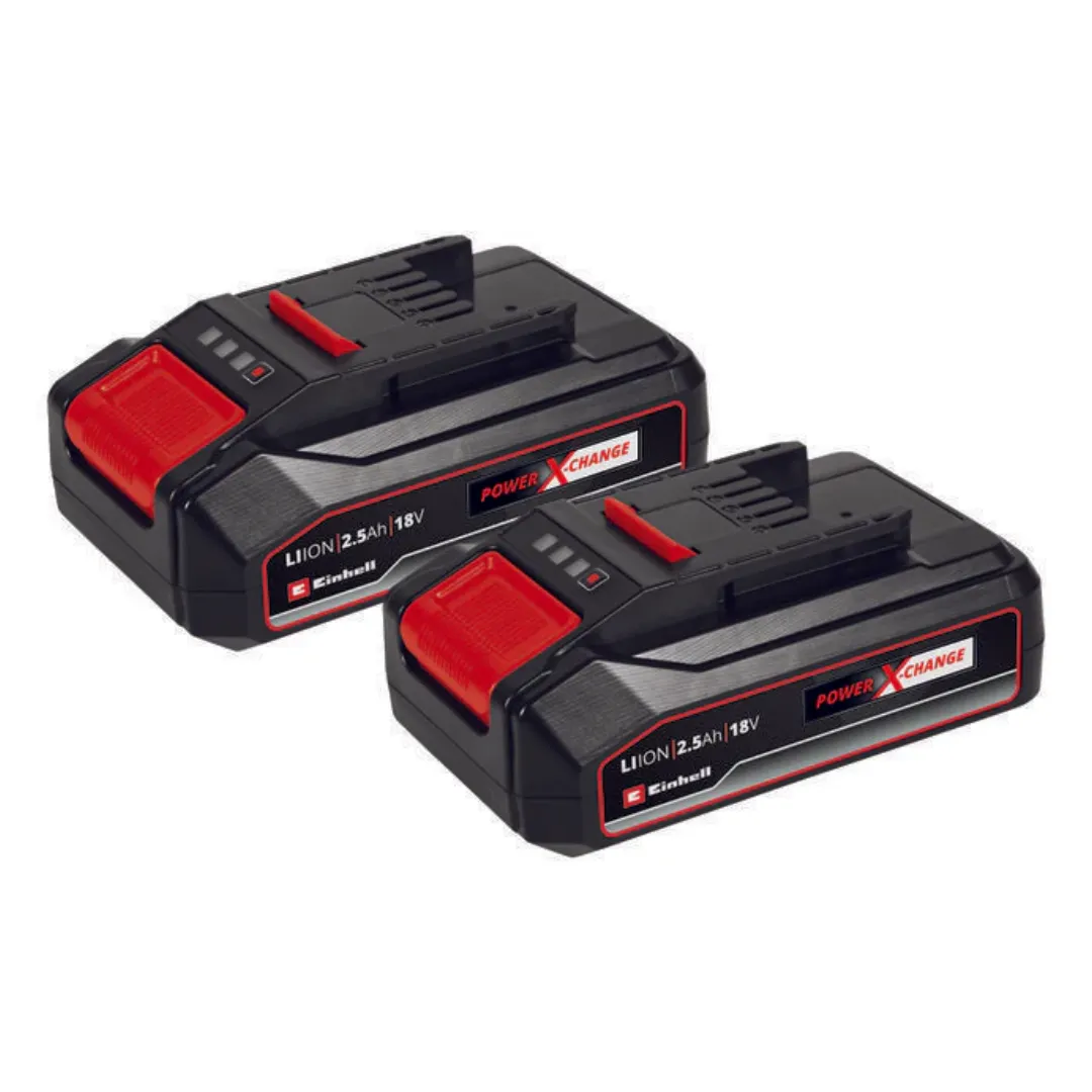 Einhell Power X-Change 18v 2.5ah Battery Twinpack