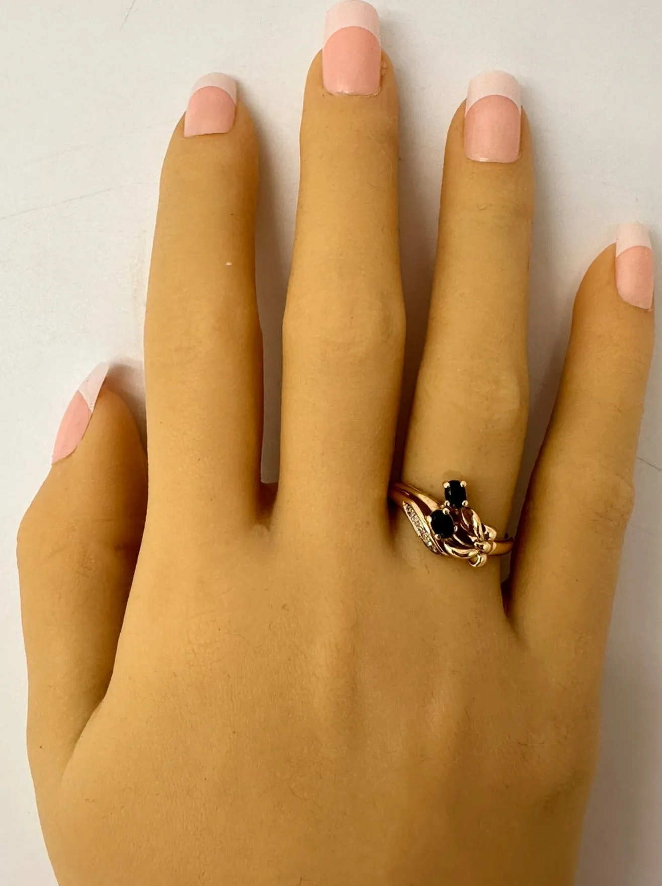 Elegant 9ct Yellow Gold Sapphire & Diamond Ring - A Timeless Jewel of History