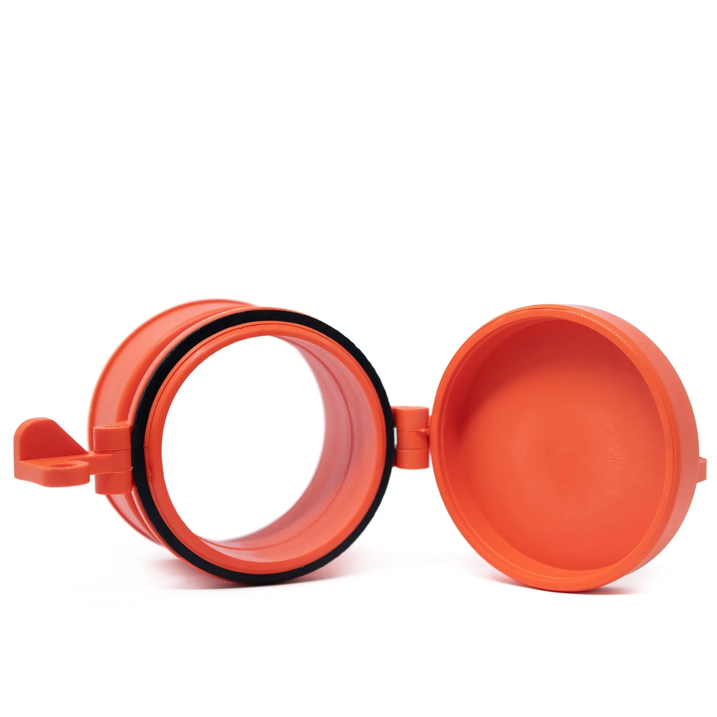 Enviro Design Products: Grip-N-Lock Well monitoring Cap, 4" Orange