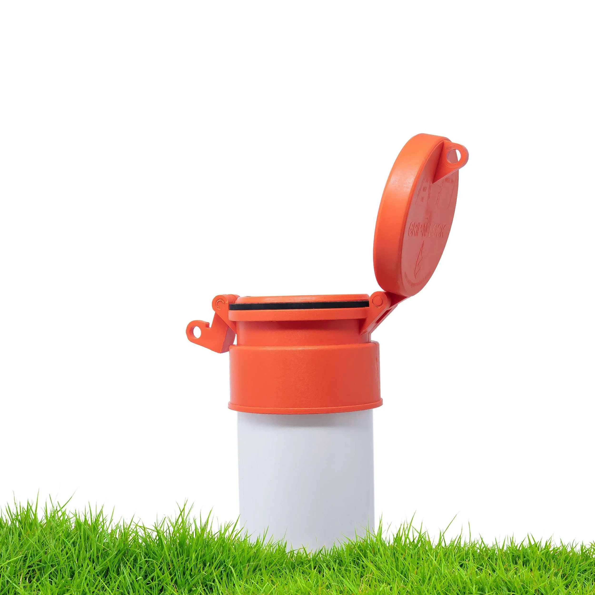 Enviro Design Products: Grip-N-Lock Well monitoring Cap, 4" Orange
