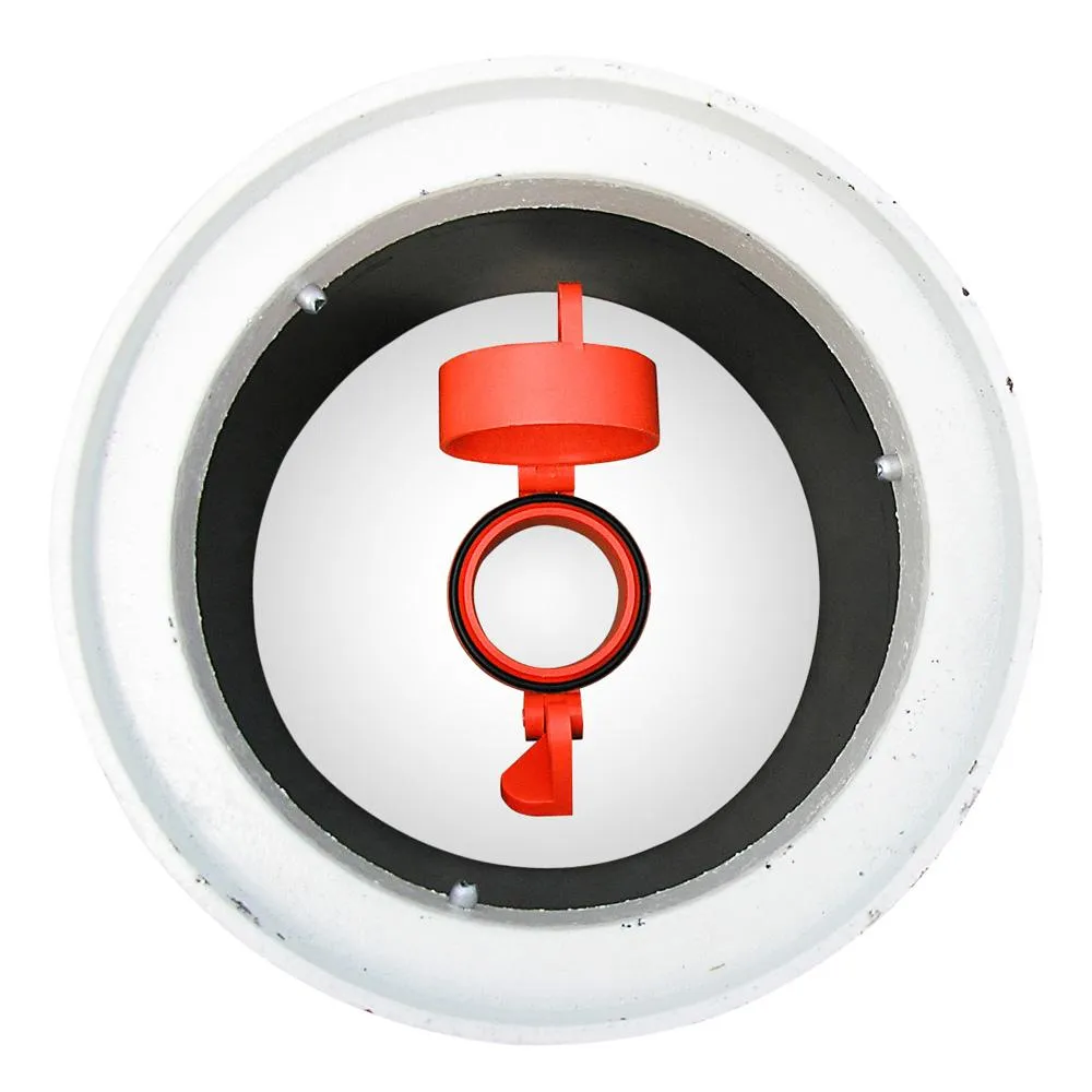 Enviro Design Products: Grip-N-Lock Well monitoring Cap, 4" Orange