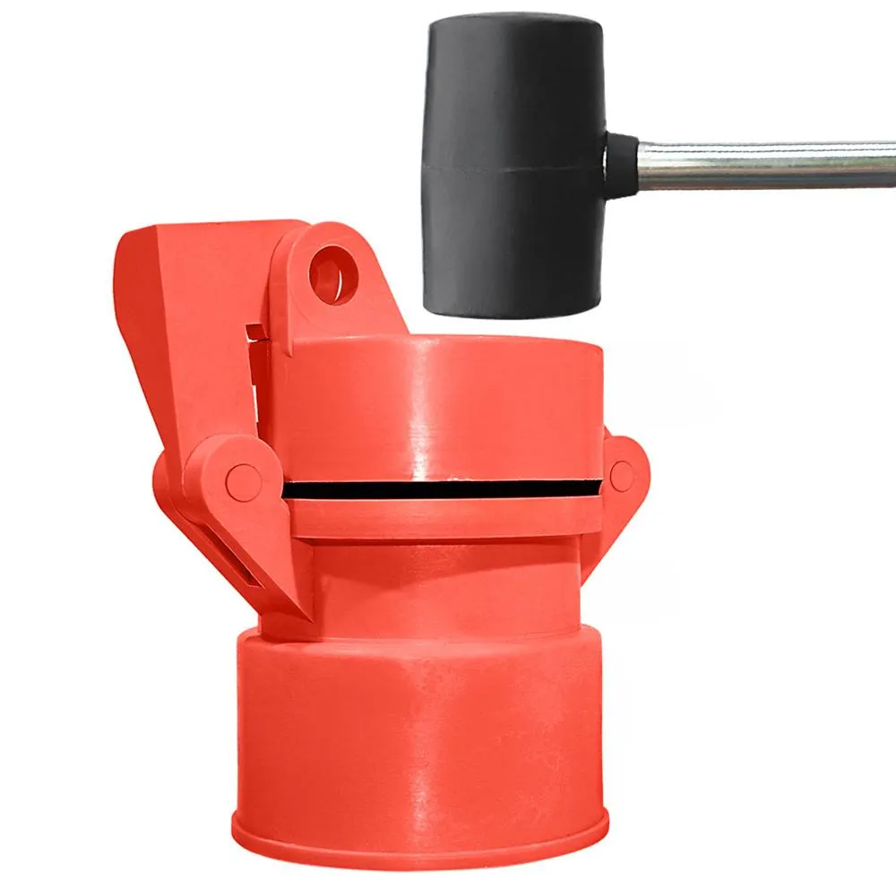 Enviro Design Products: Grip-N-Lock Well monitoring Cap, 4" Orange