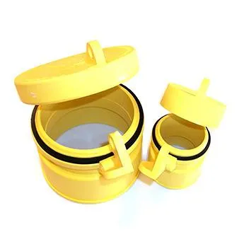 Enviro Design Products: Grip-N-Lock Well monitoring Cap, 4" Orange