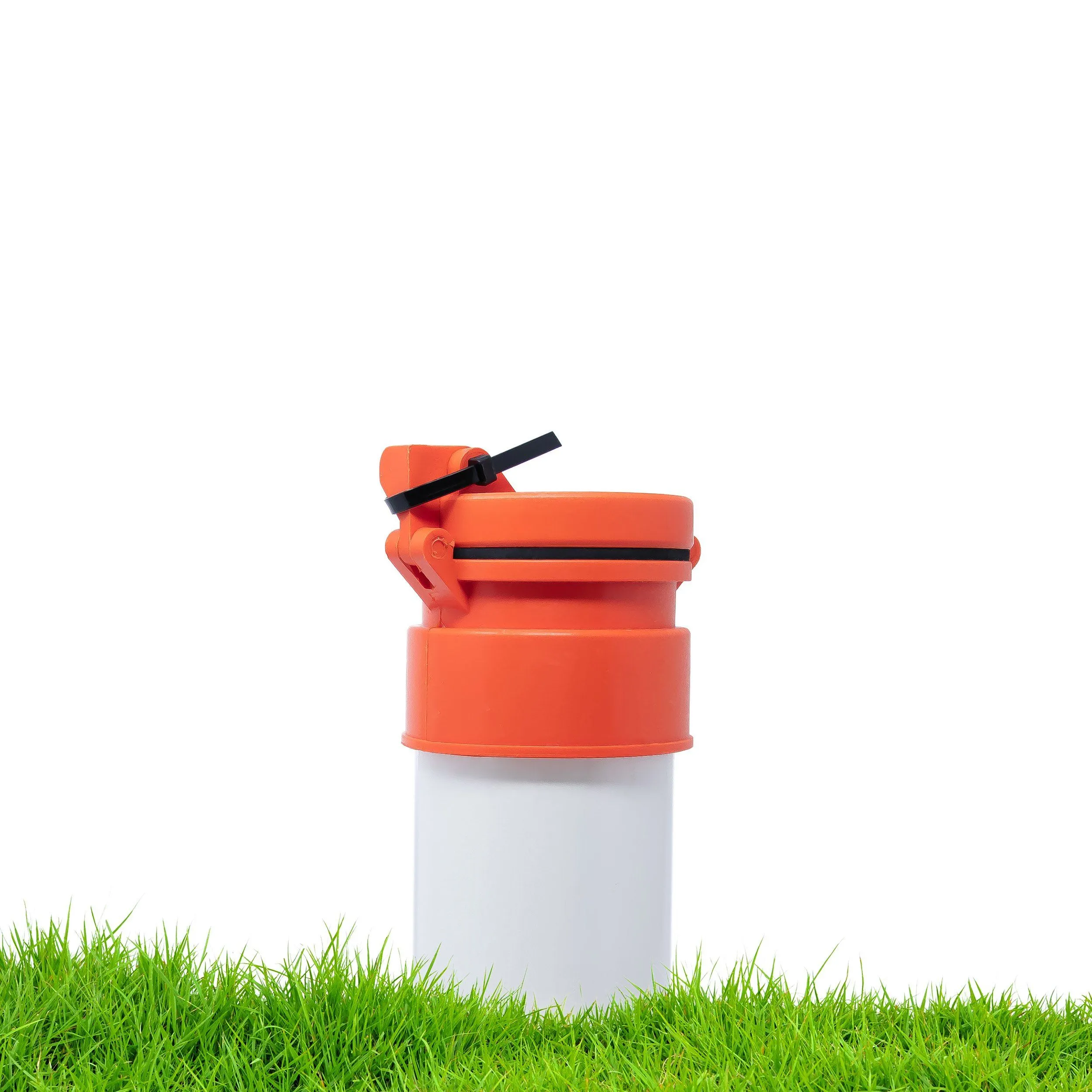Enviro Design Products: Grip-N-Lock Well monitoring Cap, 4" Orange