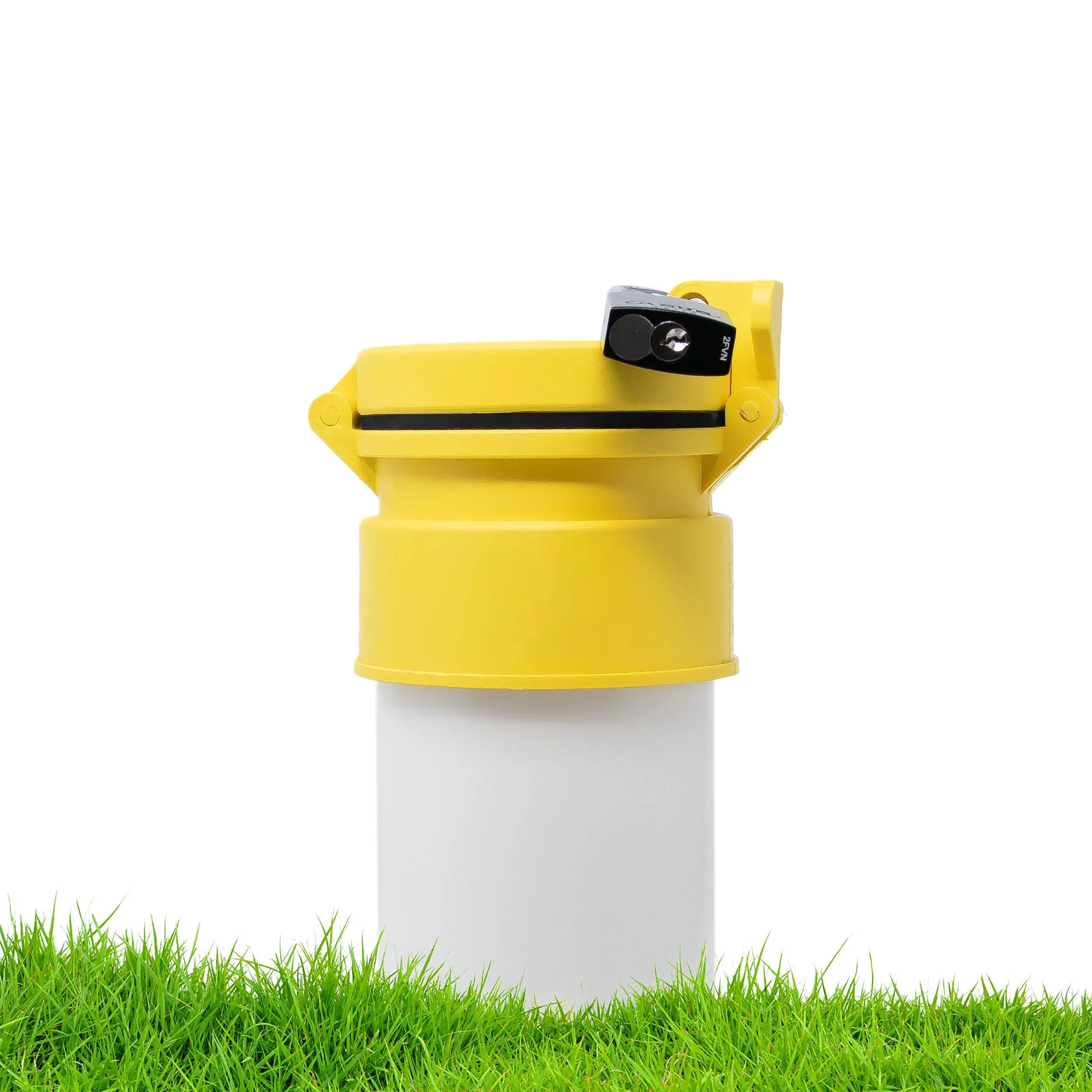 Enviro Design Products: Grip-N-Lock Well monitoring Cap, 4" Yellow
