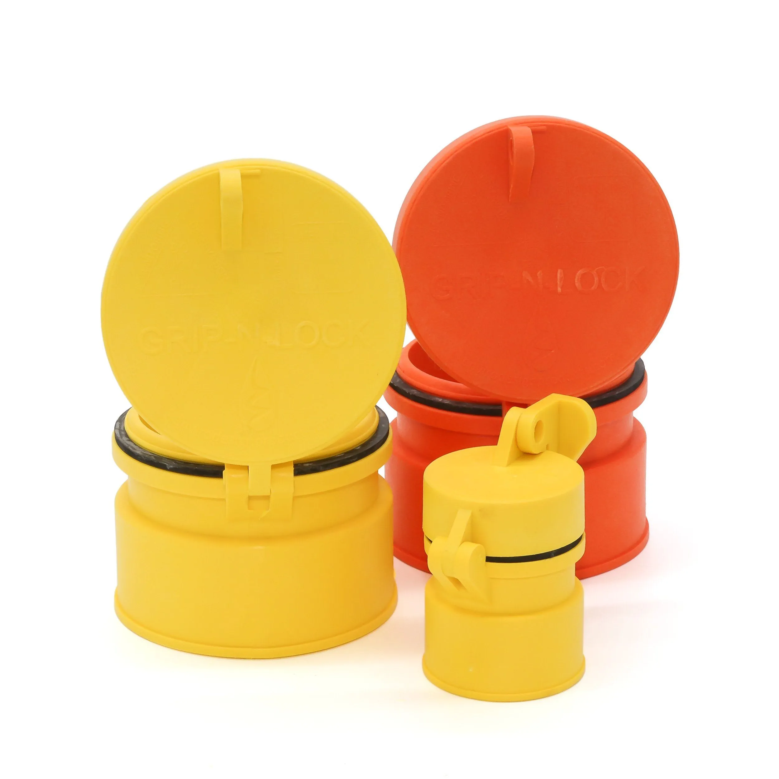 Enviro Design Products: Grip-N-Lock Well monitoring Cap, 4" Yellow