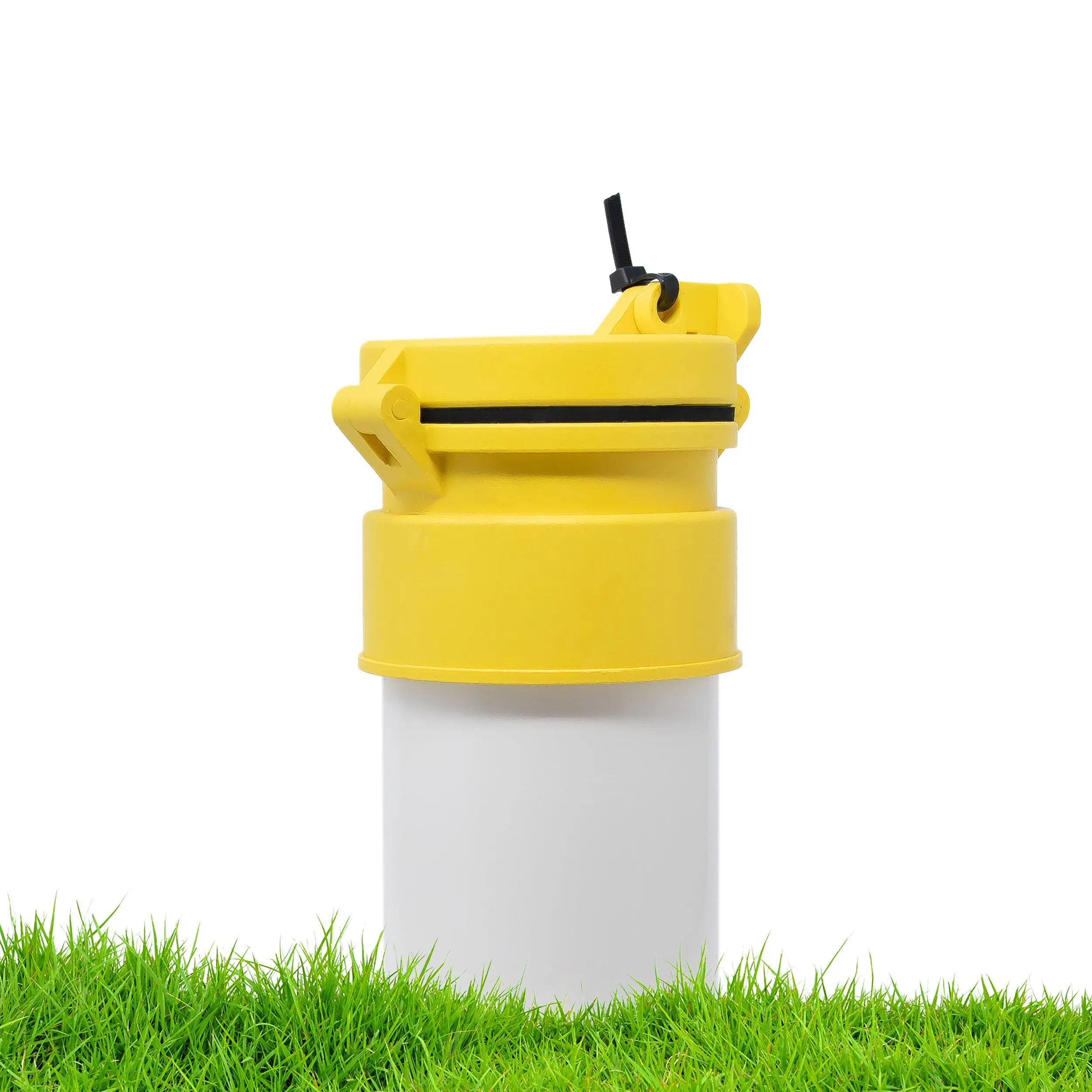 Enviro Design Products: Grip-N-Lock Well monitoring Cap, 4" Yellow