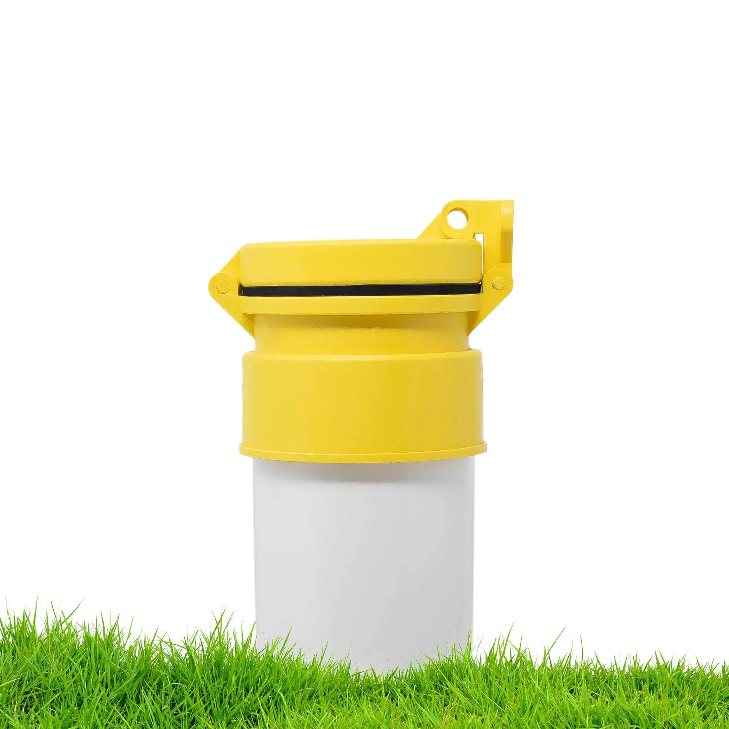 Enviro Design Products: Grip-N-Lock Well monitoring Cap, 4" Yellow