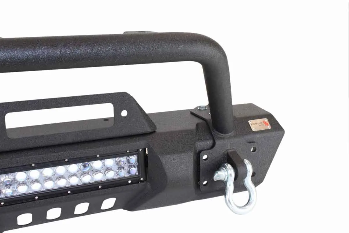 Fishbone 2007 to 2018 JK Wrangler Front Stubby Winch Bumper with Tube Guard