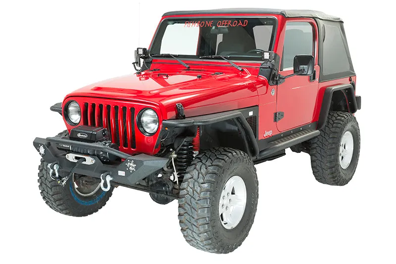 Fishbone Offroad 1987-1995 YJ Wrangler Front Winch Bumper with LED's