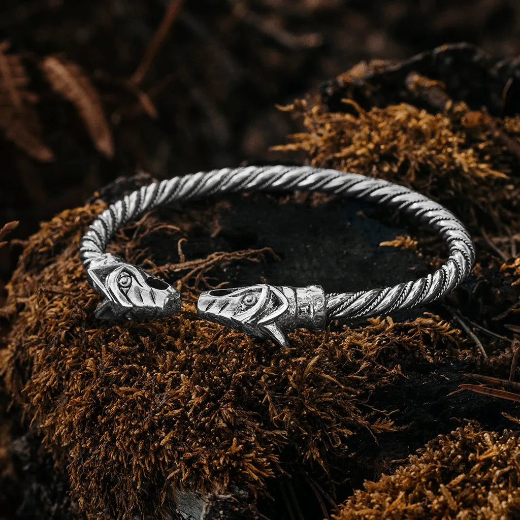 Freki & Geri Armring, Silver