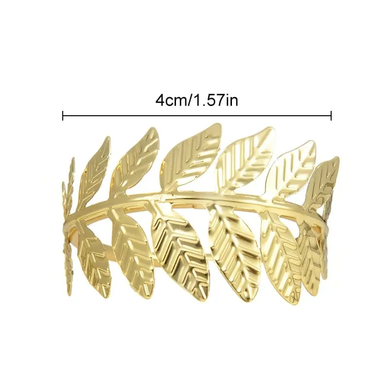 Gold Color Napkin Holder Rings-Wheat