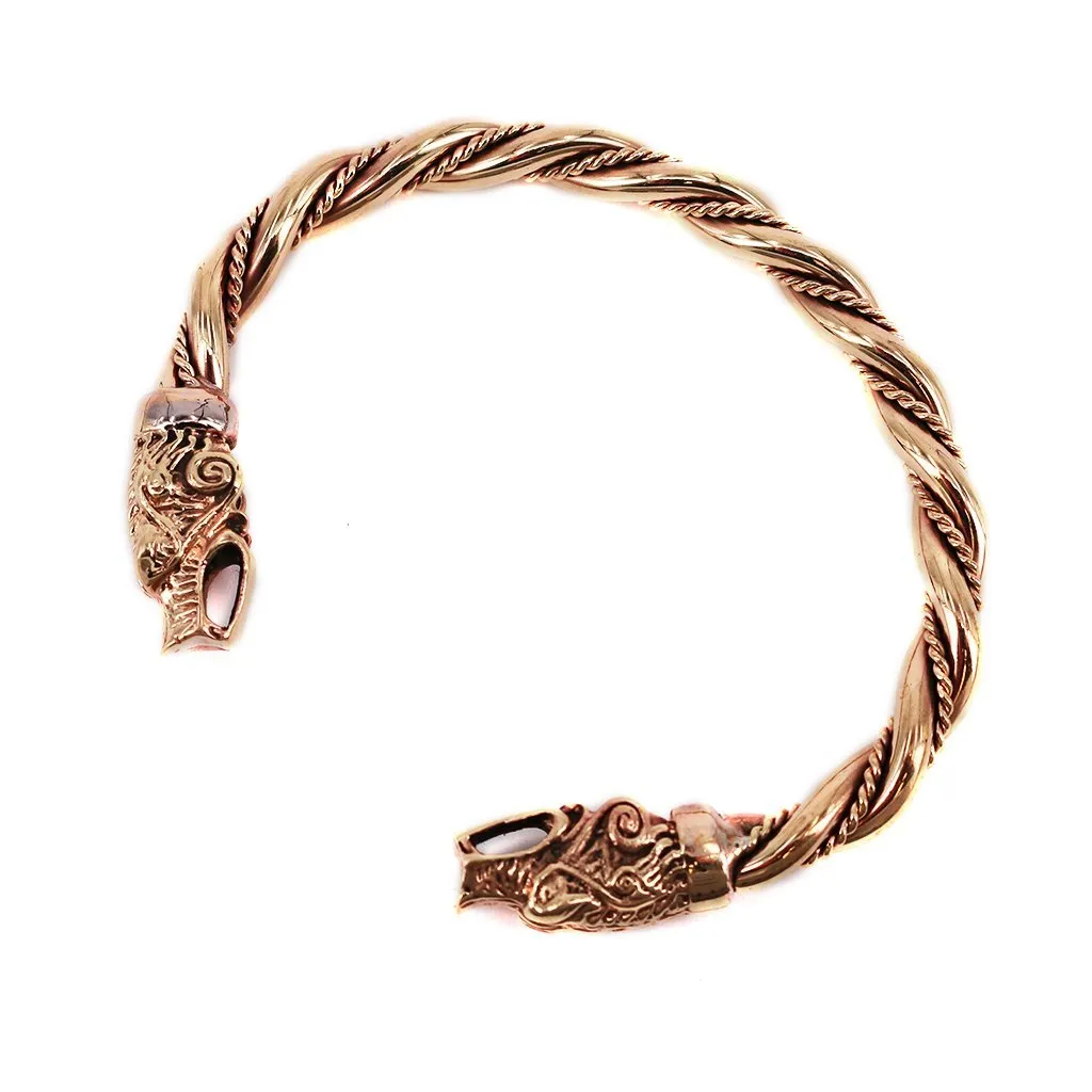 Hati & Sköll Armring, Bronze