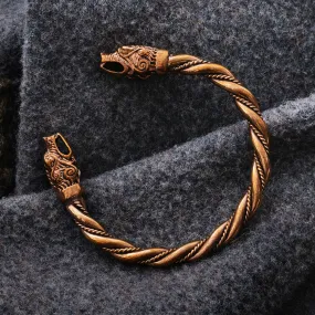 Hati & Sköll Armring, Bronze