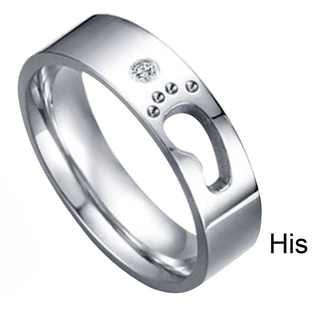 His & Hers Matching Set Step by Step Style Couple Rings, Wedding Band Set, Valentine, Anniversary, Wedding, Promise, Engagement Ring