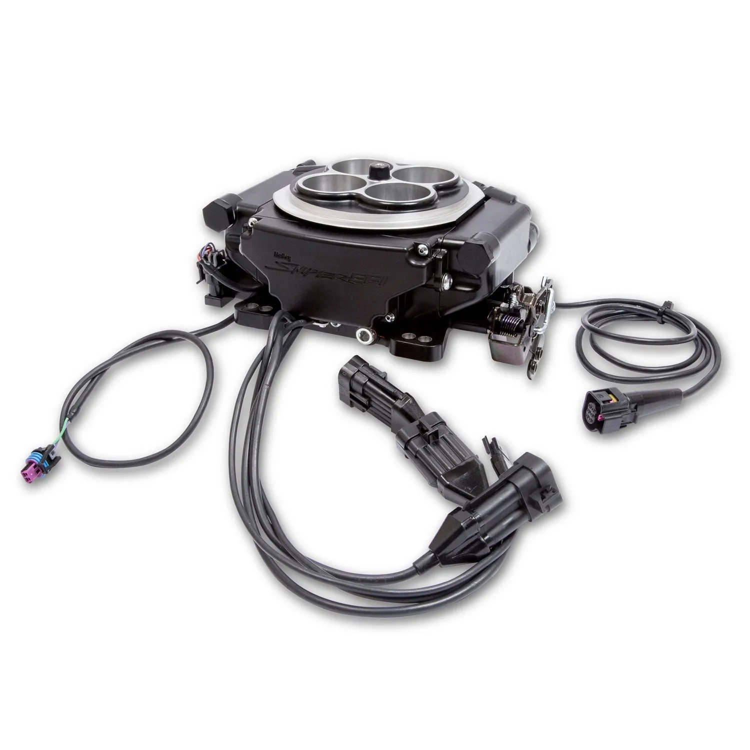 Holley Sniper EFI Super Sniper EFI Throttle Body Fuel Injection - Square Bore - Black Ceramic 550-513