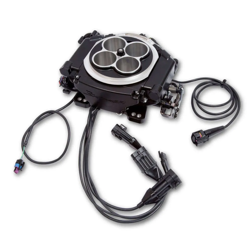 Holley Sniper EFI Super Sniper EFI Throttle Body Fuel Injection - Square Bore - Black Ceramic 550-519