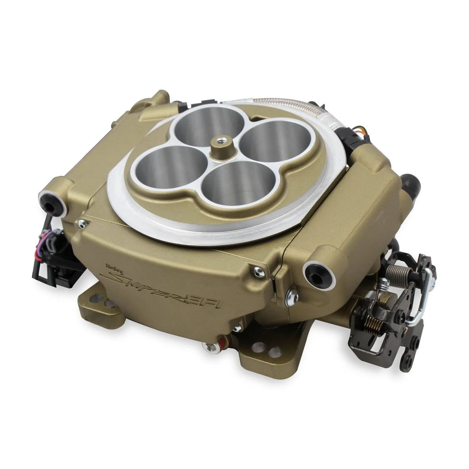 Holley Sniper EFI Super Sniper EFI Throttle Body Fuel Injection - Square Bore - Gold Anodized 550-520