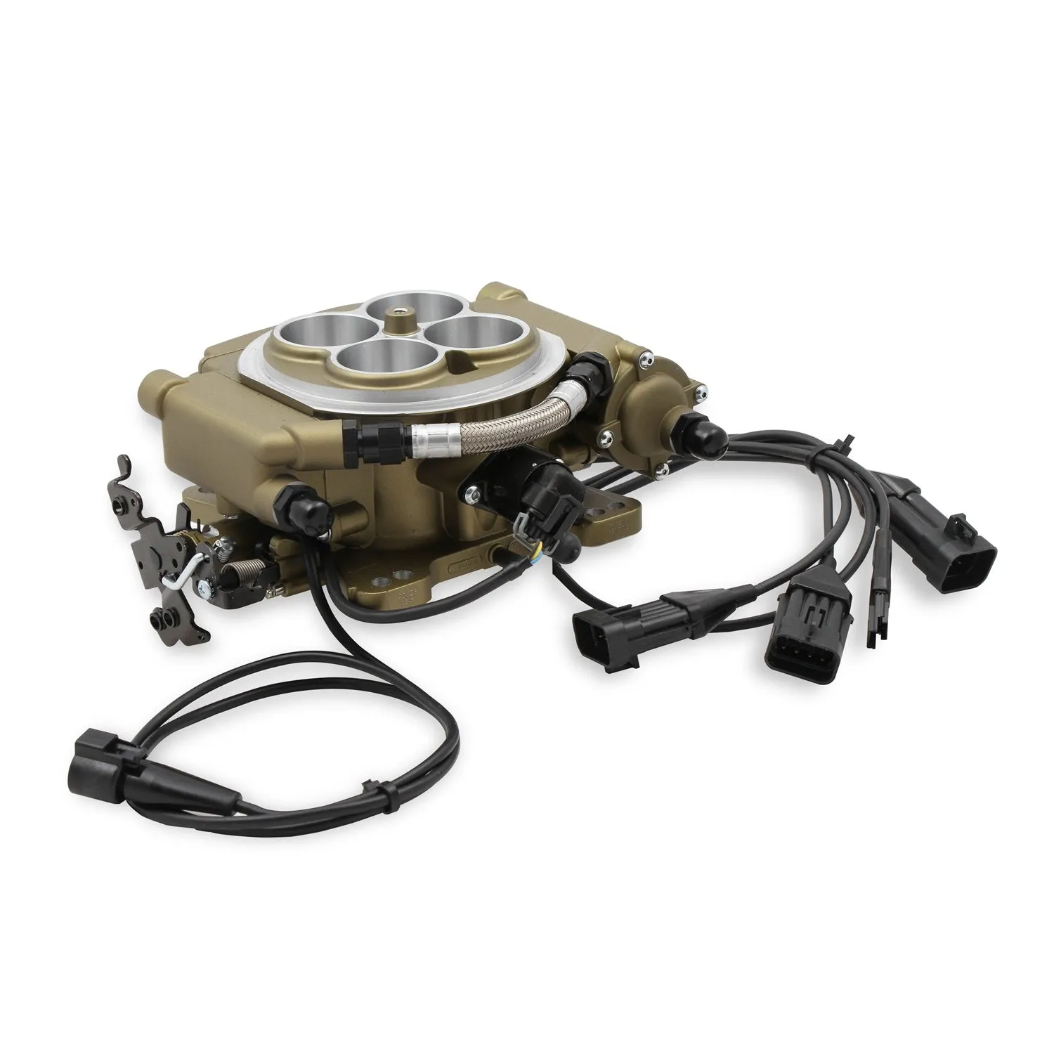 Holley Sniper EFI Super Sniper EFI Throttle Body Fuel Injection - Square Bore - Gold Anodized 550-520