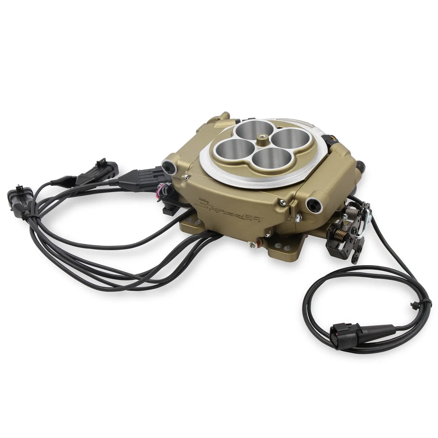 Holley Sniper EFI Super Sniper EFI Throttle Body Fuel Injection - Square Bore - Gold Anodized 550-520
