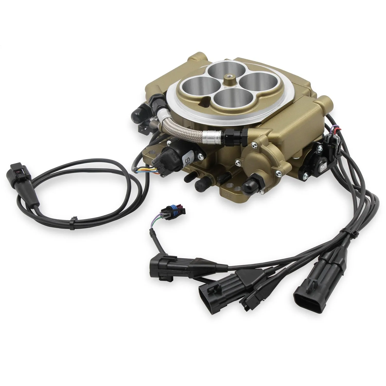 Holley Sniper EFI Super Sniper EFI Throttle Body Fuel Injection - Square Bore - Gold Anodized 550-520