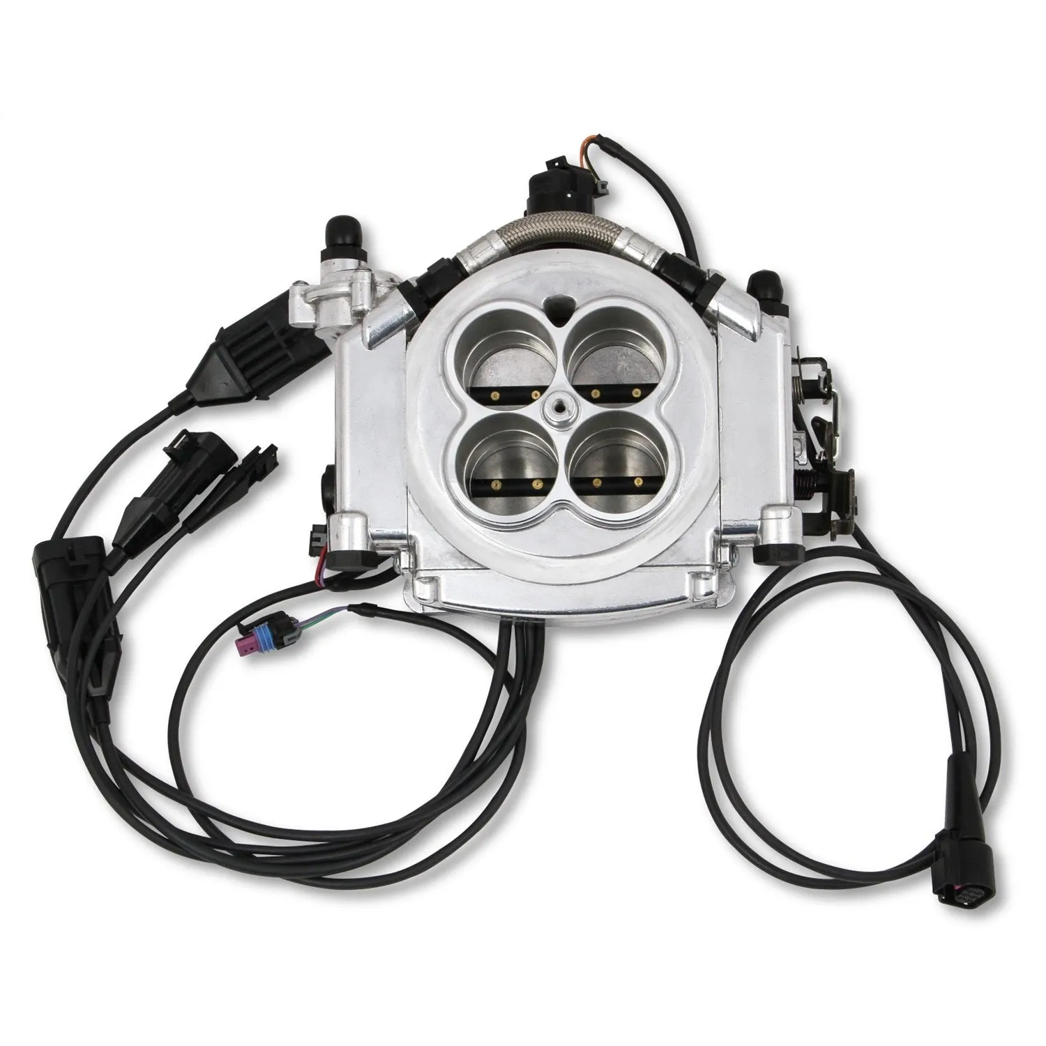 Holley Sniper EFI Super Sniper EFI Throttle Body Fuel Injection - Square Bore - Silver 550-518