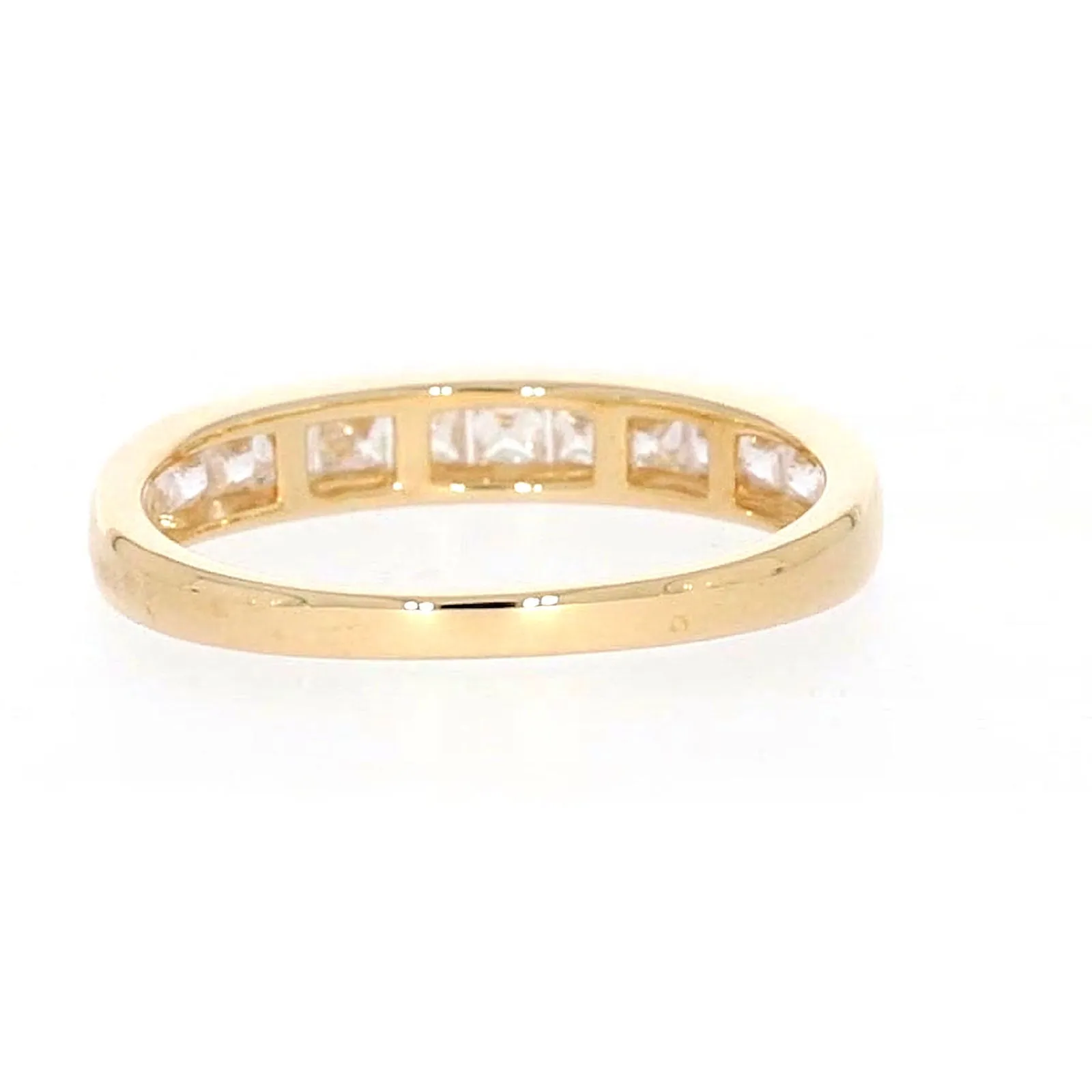 HUSH 9ct Yellow Gold Princess Cut with 1/2 CARAT tw of Diamond Simulants Ring