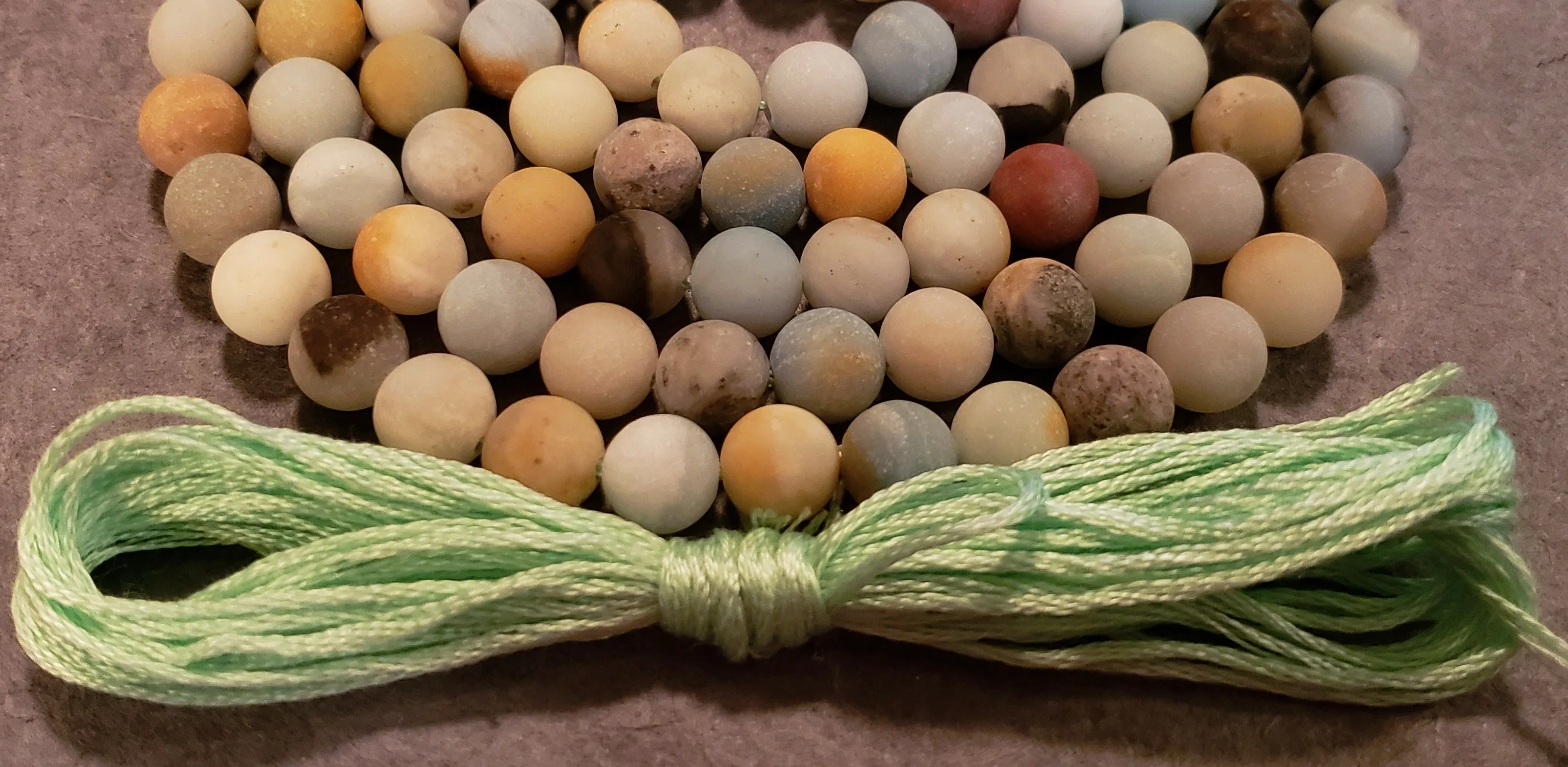 Inspiration Mala Kit - Amazonite (Matte)