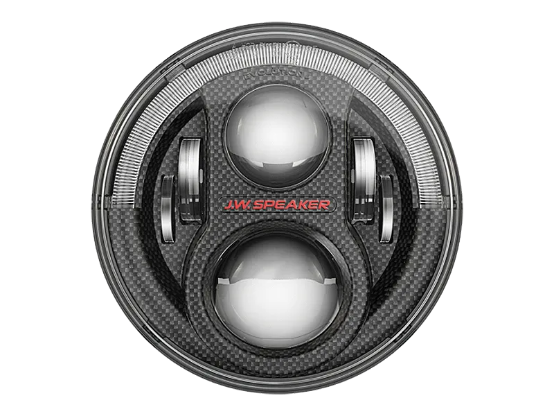J.W. SPEAKER 7" 8700 Evolution J2-Series LED Headlight Kit, Pair WITH ADAPTER to fit 18-up Jeep Wrangler JL & JL Unlimited
