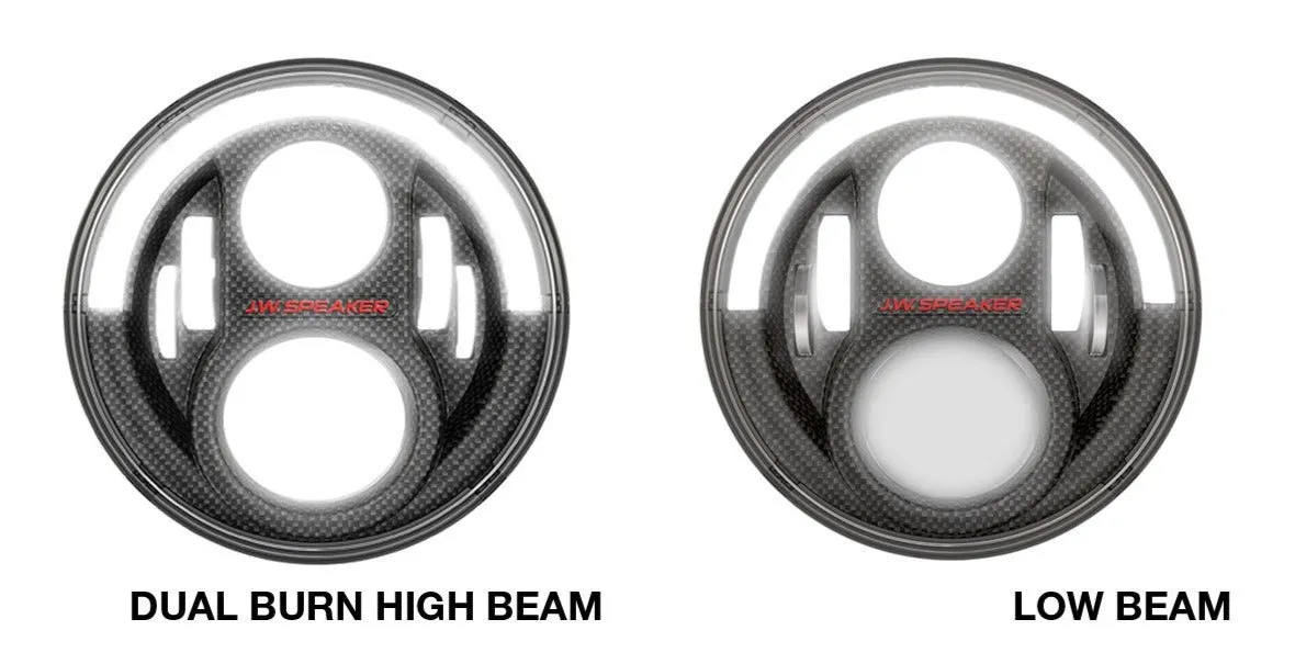 J.W. Speaker - LED Headlights- 8700 Evolution J2 Series - Jeep JK