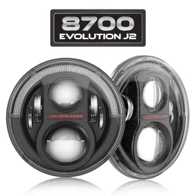 J.W. Speaker - LED Headlights- 8700 Evolution J2 Series - Jeep JK
