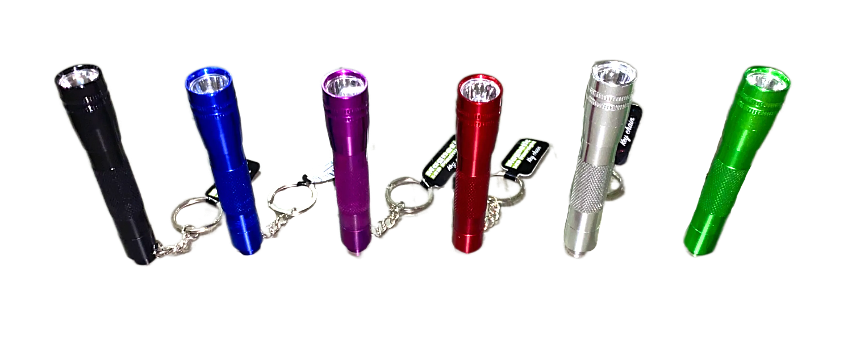 LED Flashlight Key Chain - 12 Pieces Per Retail Ready Display 28574