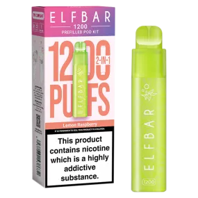 Lemon Raspberry Elfbar 1200 Pod Kit