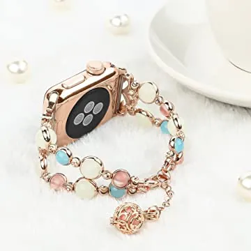 Luminous Beaded Bracelet Band For Apple Watch Multiple Colors Available