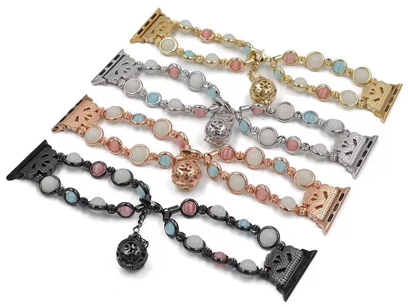 Luminous Beaded Bracelet Band For Apple Watch Multiple Colors Available