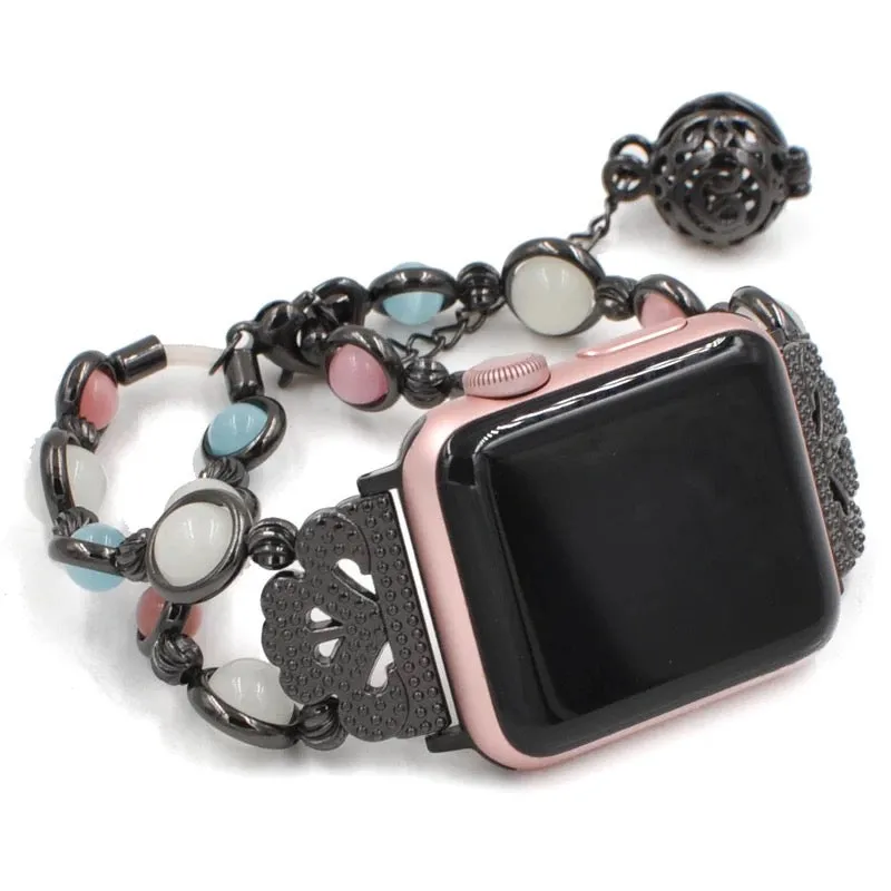 Luminous Beaded Bracelet Band For Apple Watch Multiple Colors Available