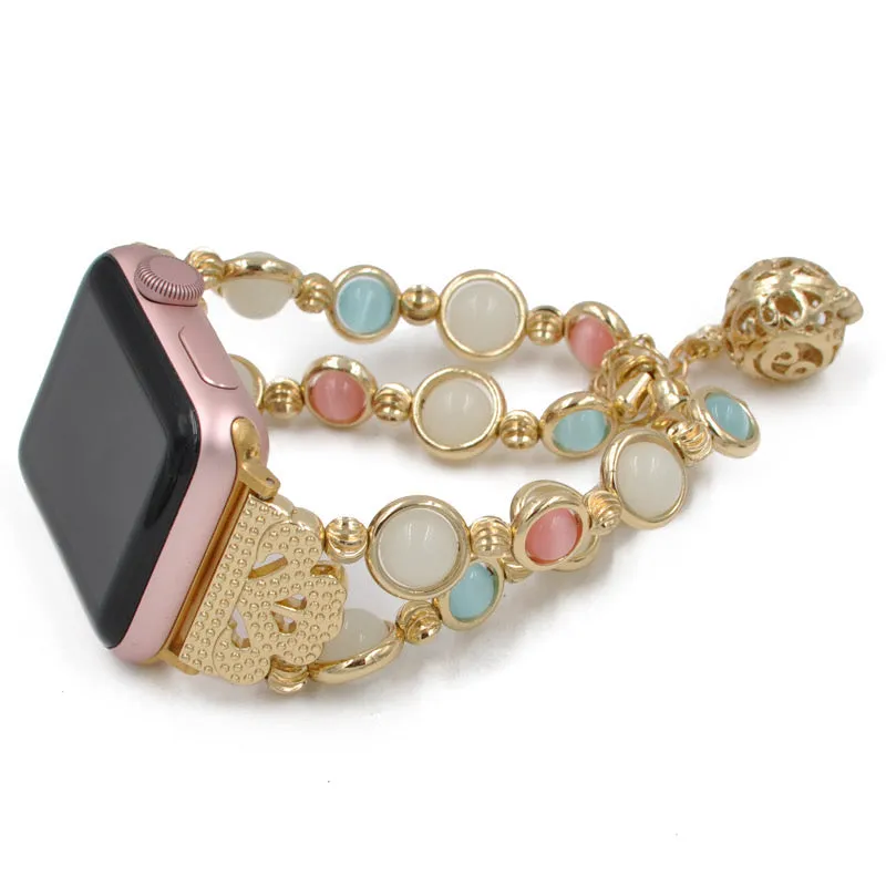 Luminous Beaded Bracelet Band For Apple Watch Multiple Colors Available