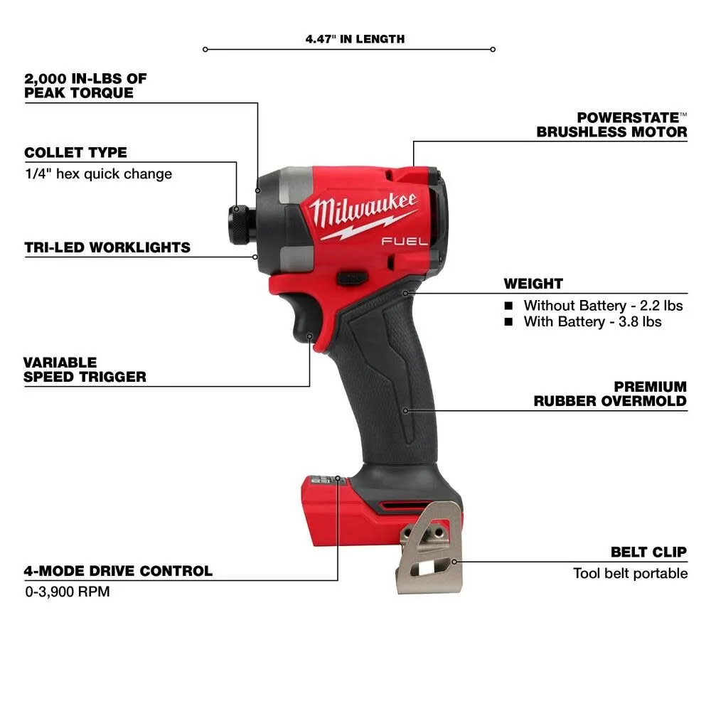 Milwaukee 3697-27 Fuel 7-Tool Combo Kit