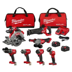 Milwaukee 3697-27 Fuel 7-Tool Combo Kit
