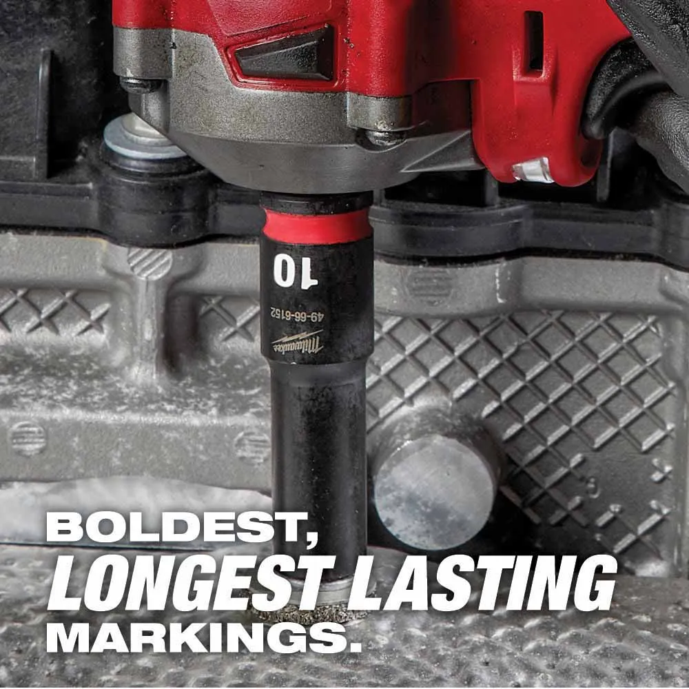 Milwaukee 49-66-6803 Shockwave Impact Duty Socket 1/2" Drive 16-Piece MM Packout Set