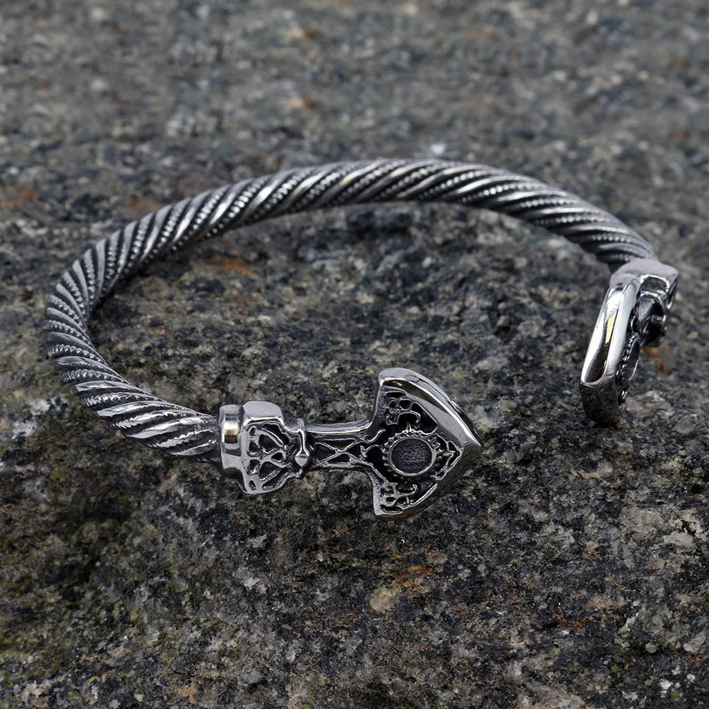 Mjolnir Armring, Stainless Steel