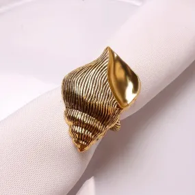 Napkin Holder Rings-Counch(Gold)
