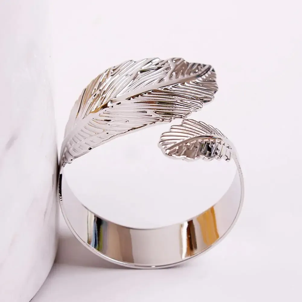 Napkin Holder Rings-Feather(Sliver)