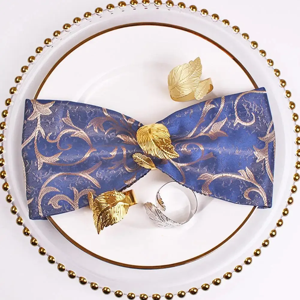 Napkin Holder Rings-Feather(Sliver)