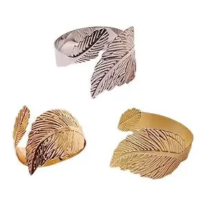 Napkin Holder Rings-Feather(Sliver)