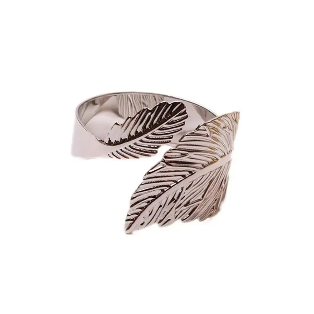 Napkin Holder Rings-Feather(Sliver)
