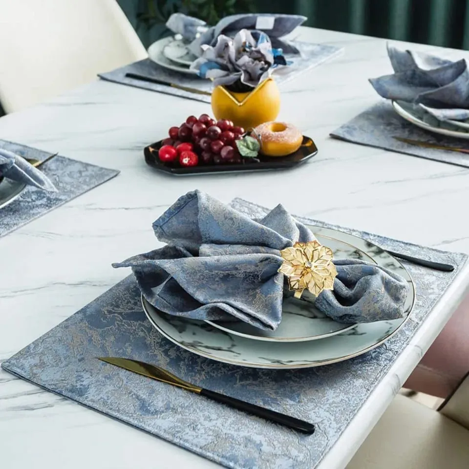Napkin Holder Rings-Golden Flower